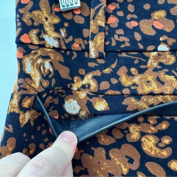 Anthropologie The‎ Essential Slim Autumn Floral Print Trouser Pants Sz 8 - Picture 9 of 15